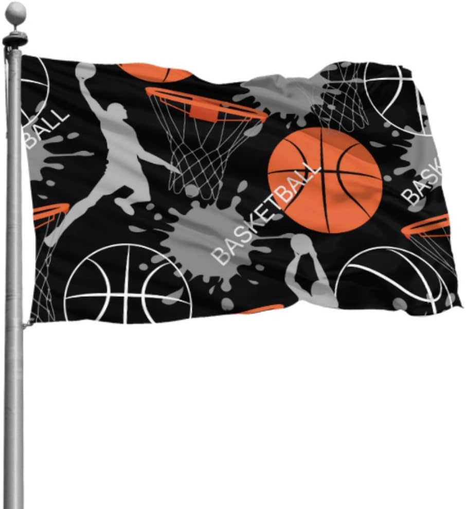 N\A Flag Decorative Sport Seamless Basketball Party Decorations Flags Colored Yard