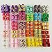 Hixixi 24pcs/12pairs Puppy Dog Hair Bows Shiny Rhinestone Grooming Bows for Holiday Party Pet Hair Accessories with Rubber Bands (shiny)