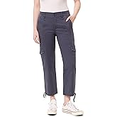 kensie Jeans for Women Mid Rise Stretch Twill Drawstring Jogger Cargo Pants, Size 2-14