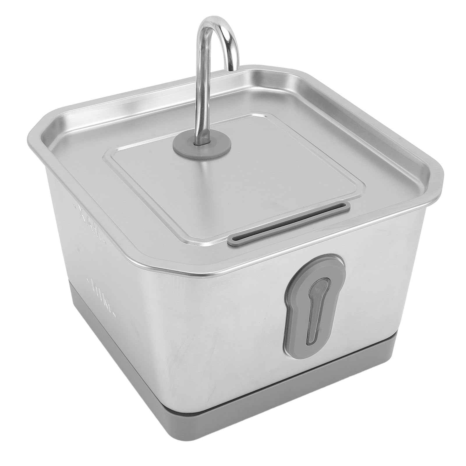 Dpofirs Stainless Steel Cat Water Fountain, Activated Carbon Filtered Smart Sensing Quiet Automatic Pet Drink Dispenser, 2 Weeks Capacity Health Monitoring Circulation