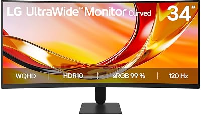 UltraWide™ 34U601B-B 34 Zoll 21:9 Curved UWQHD VA Monitor, 120Hz, HDR10, AMD FreeSync Premium, 99% sRGB, 1x HDMI 2.0, 1x DisplayPort 1.4, Schwarz