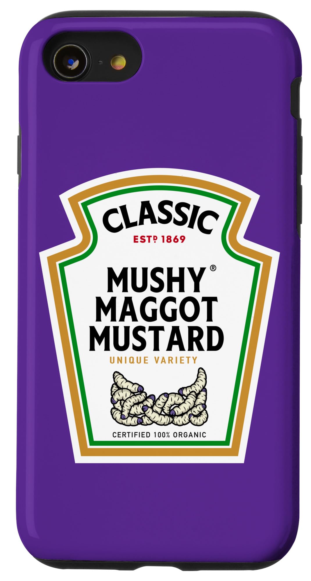 iPhone SE (2020) / 7 / 8 Halloween Condiment Bottle - Mushy Maggot Mustard Potion Case
