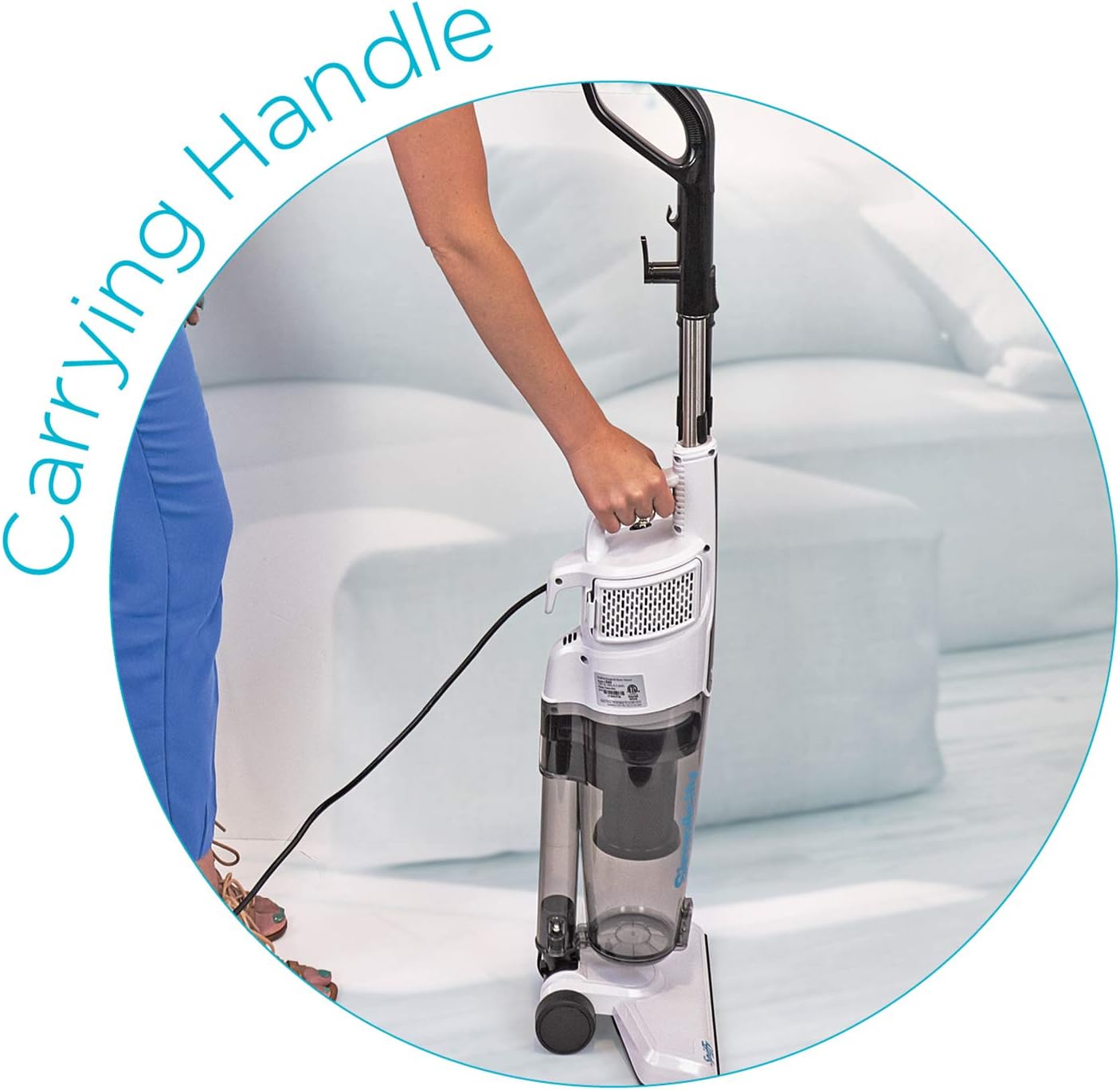 Simplicity S60 Spiffy Bagless Stick Vacuum Cleaner | HEPA Media Filter| Bagless | Corded | Hardwood -