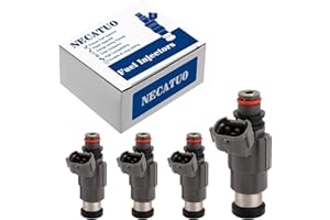 NECATUO Set of 4 Fuel Injectors - Compatible with Mitsubishi Mirage 1997-2002 Suzuki Vitara Chevrolet Tracker 1999-2002 1.5L 1.6L L4 - Replaces FJ412 15710-66D00 91174473