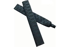 LABWORKAUTO Skid-Resistant Heat Shrink Tubing Fishing Warp Tubes Rod Handle Shrink Warp (Diameter 30mm,39",Black)