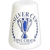Hathaway Silver Cup Cone Talc Chalk, White