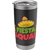 Happy Cinco De Mayo Party Funny Fiesta Squad Mexican Fiesta Stainless Steel Insulated Tumbler