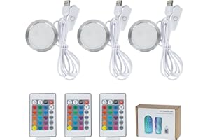 BambooSegD Remote Control RGB LED Lamp Kit 001 for Bambu Lab Multicolor RGB Includes Button Battery Makerworld 3D Printed DIY