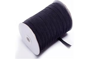 Braided Elastic 3/8'' Wide 144 Yards-Black