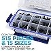 Alloy Steel Black Screw and Nuts 515 pcs, Grade 12.9 Black M3 M4 M5 Hex Socket Head Cap Screws Assortment Set Kit