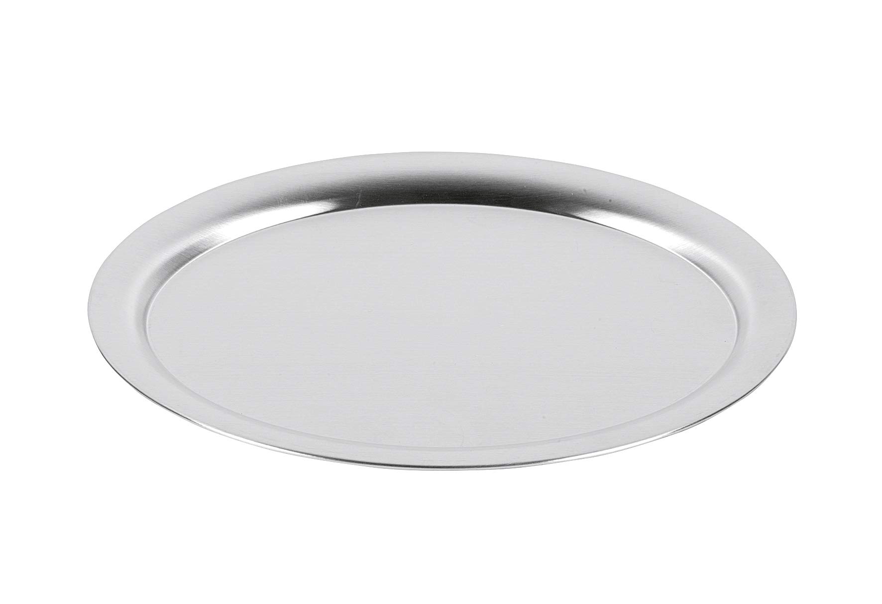 APS Serving Tray, Service Helper, Matt Polished, Oval, Rolled Edge, 26.5 x 19.5 x 0.5 cm, Stainless Steel 18/8