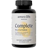 Daily Multivitamin for Adult Men & Women – Chelated Multivitamins with Zinc, Biotin, Iodine, Chromium, Manganese & Vitamins A, B6, B12, C, D, E – Complete Immune & Energy Support – 60 Capsules