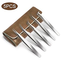 Quewel Eyelash Extension Tweezers Set Eyelash