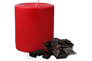 REDDIG-GLO Red Candle Dye for Candle Making - Made in The USA - Easy to Use - Highly Concentrated - Candle Making Supplies for Soy or Paraffin Wax - Great Choice for Any Candle Maker - 50 Dye Chips