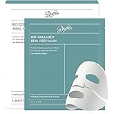 dueric Bio-Collagen Real Deep Mask, Anti-Wrinkle Lifting Overnight Hydrating Face Masks, Pore Minimizing, Restores Skin Elasticity & Firmness, Korean Skin Care 34g x4ea