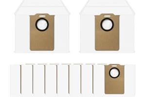 CashMuch 4/10 Pack Dust Bags for Redroad R11 Robot Vacuum Cleaner, 3.3L Large Capacity Non-Woven Replacement Parts with 4-Lay