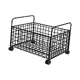 Under Desk Storage Cart Mobile Mesh Storage Cart