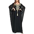 ODIZLI Muslim Abaya for Women Long Dresses Dubai Pendant Bat Sleeves Turkey African Caftan Vest