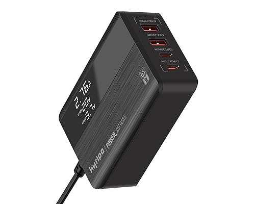 USB C Fast Charger, Hyripe 65W 4-Port USB C Charging Station Hub