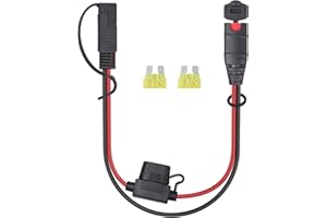 Basysion 4269 Comfort Indicator Pigtail Adaptor Cable for CTEK MXS 5.0 Battery Cable - SAE Adapter, Compatible with NOCO Genius 5 GC009 Electrical Replacement Part, Battery Tender Accessories