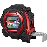 TAJIMA Tape Measure - 16 ft x 1 inch GS-Lock Measuring Tape with Shock Resistant Case &amp; Acrylic Coated Blade - GS-16BW