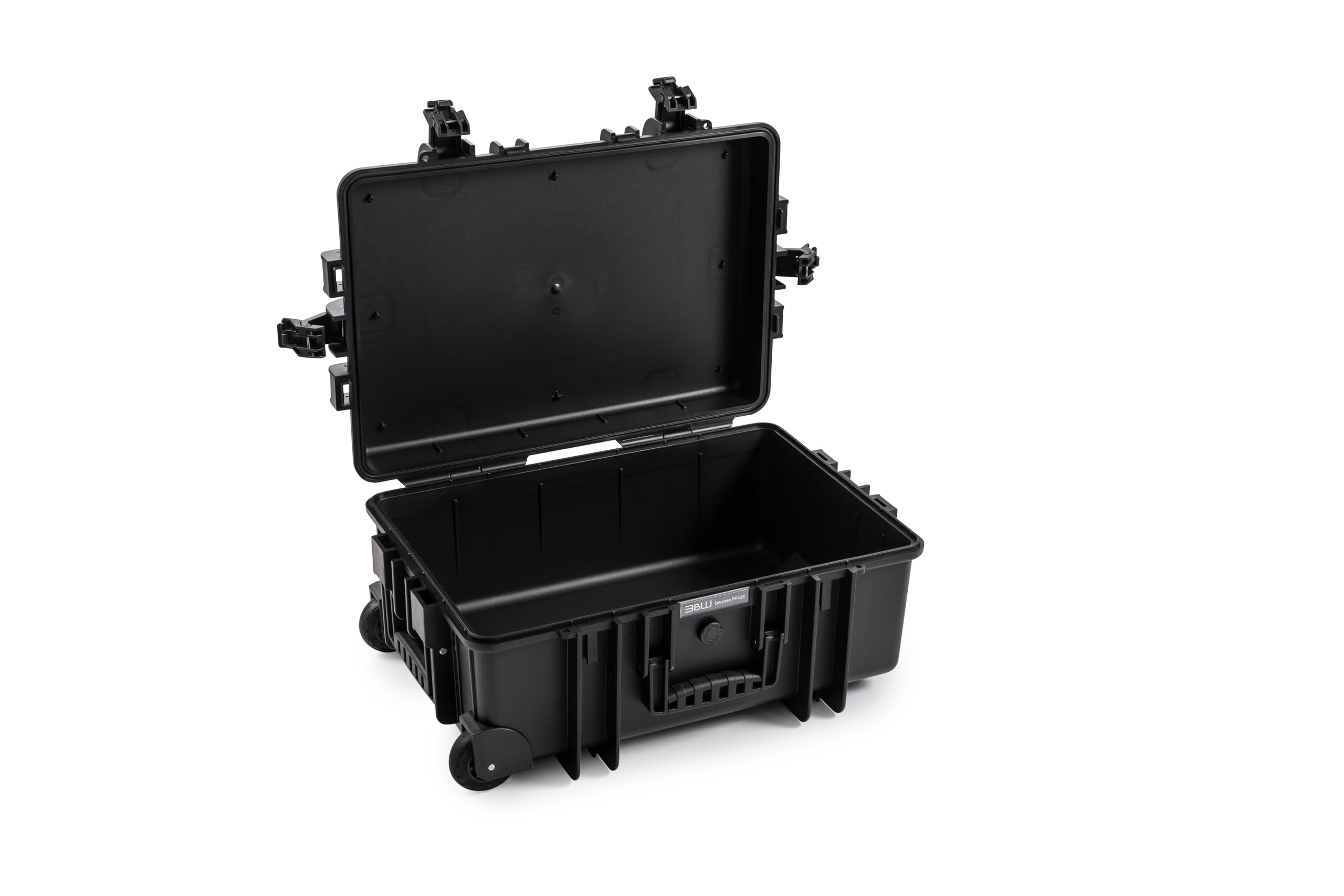 B&W Outdoor Transport Case - Type 6700 (Empty) - Trolley Case - Black - Waterproof according to IP67 Certification, Dustproof, Indestructible