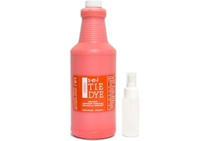S·E·I S.E.I Orange Tie Dye Kits for Large Groups, Fabric Dye, Large Tie Dye Kit for Big Projects and Fun Activities, 1-Quart-32 Ounces