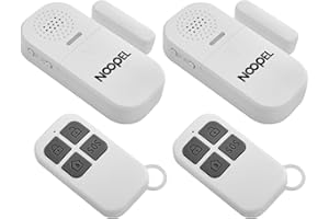 NOOPEL Door Alarm with Remote 2 Pack, 130db Window Alarm Sensors for Kids Safety Home Security, Door Chime for Business When Entering, Adjustable Volume 5 Levels