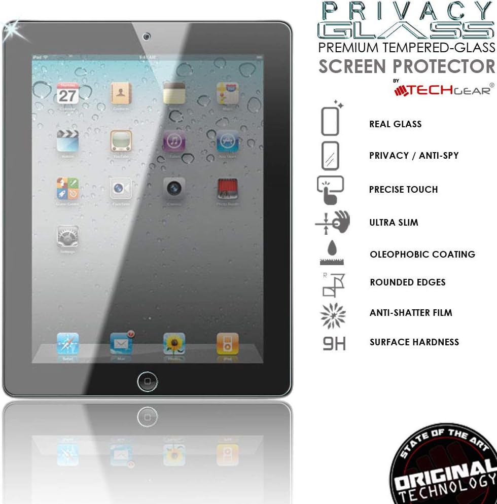 TECHGEAR Anti Spy Screen Protector for iPad 4 3 2 - Image 3