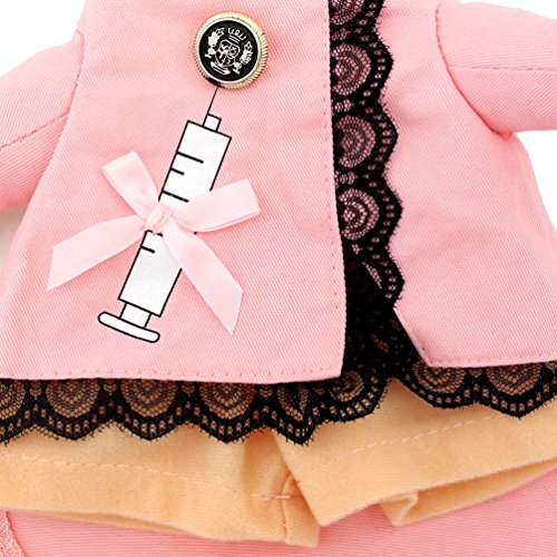 SMALLLEE_LUCKY_STORE Cat Halloween Costume Small Dog Fancy Dress with Hat Elegant Ribbon Bow Pet Coat Puppy Clothes, Small, Pink - Thumbnail 6