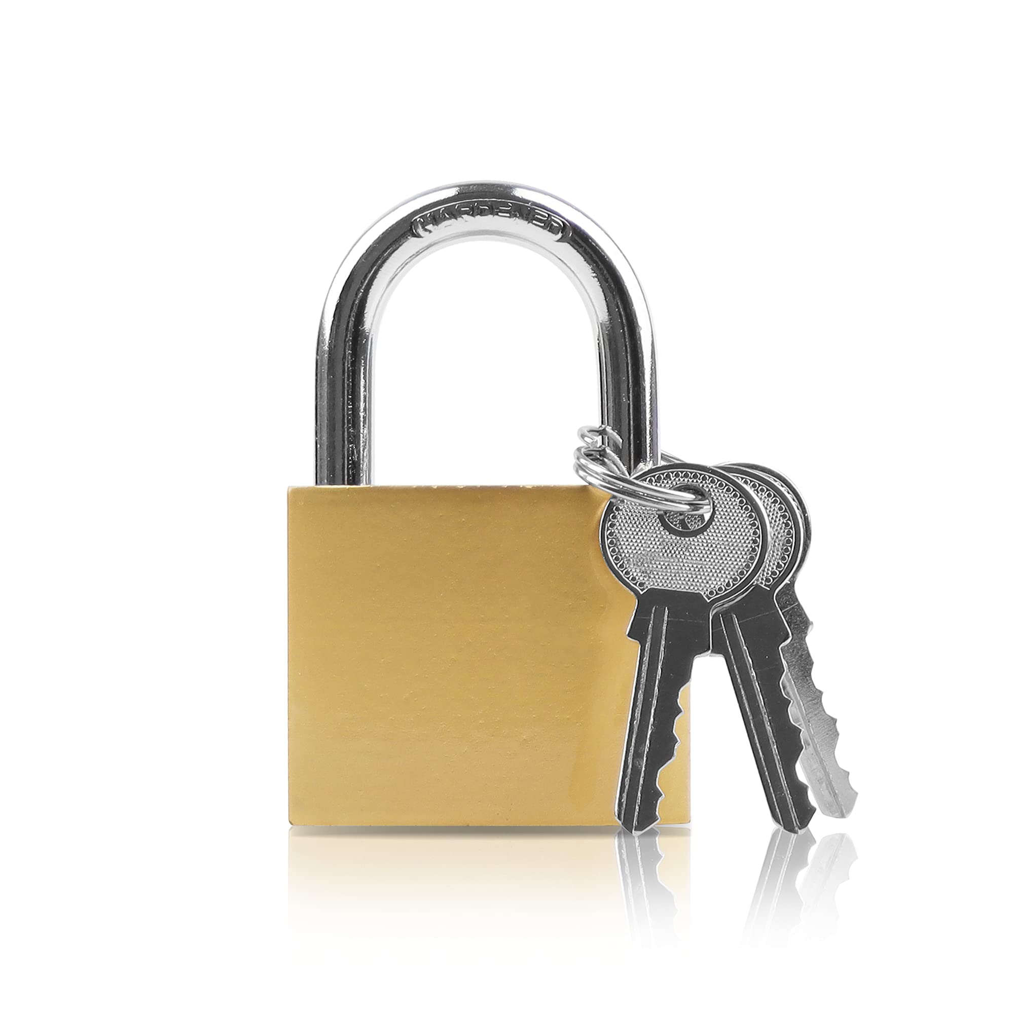 Lamondre Heavy Duty Padlock with Keys - Outdoor High Security Key Padlock for Warehouse, Garage, Garden, Shed - 48mm — image 1