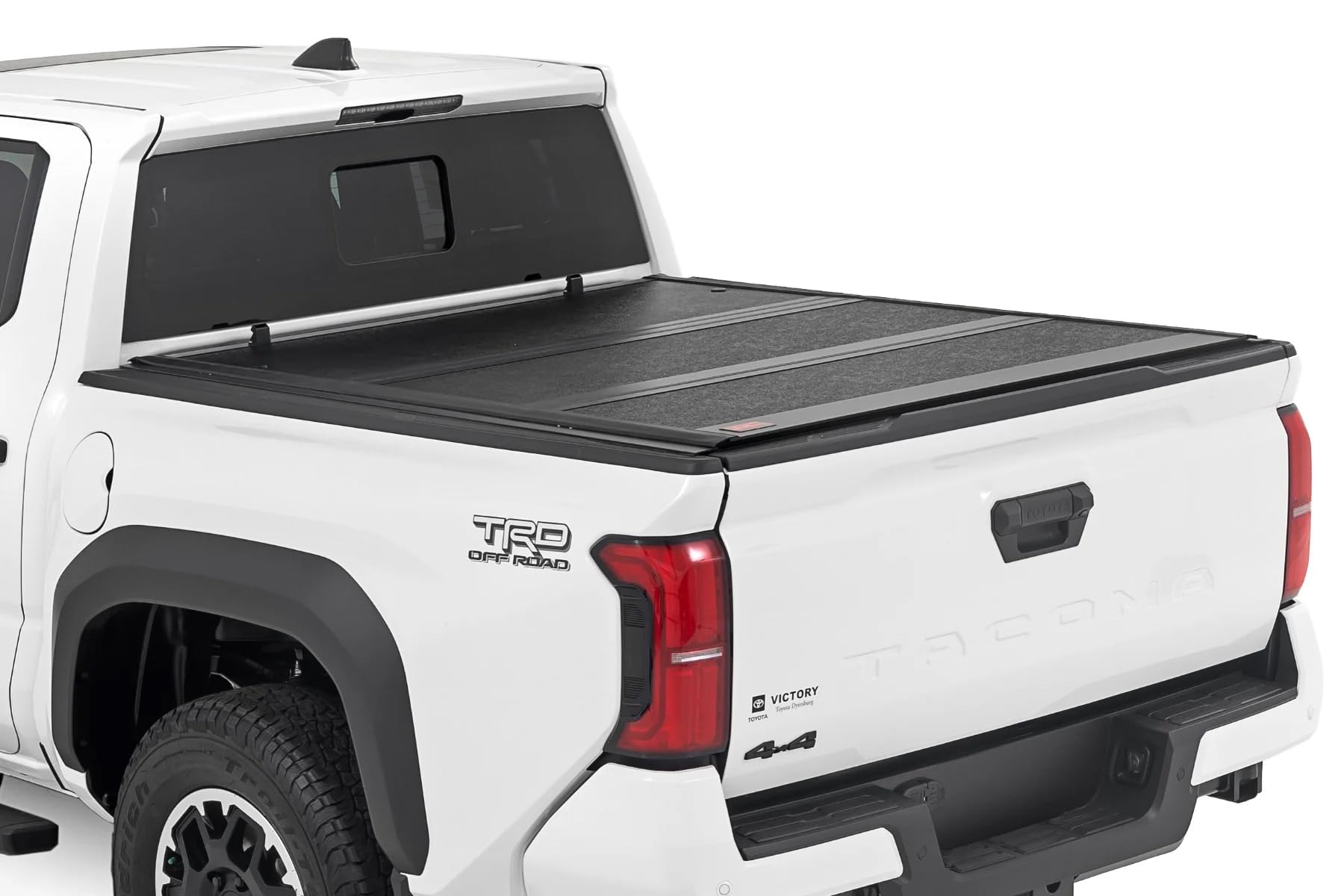 Photo 1 of *Missing Parts*
Rough Country Hard Tri-Fold Tonneau Cover for Toyota Tacoma Truck (2024-2025) - Low-Profile Aluminum Truck Bed Cover, Fits 5' Bed (60")