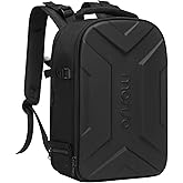 MOSISO Camera Backpack, DSLR/SLR/Mirrorless Photography Camera Bag Waterproof Artistic Geometric Hardshell Case with Tripod Holder&15-16 inch Laptop Compartment for Canon/Nikon/Sony, Black