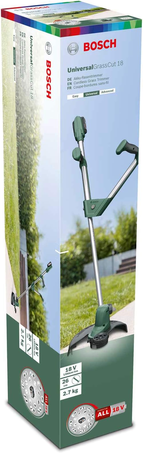 bosch universalgrasscut 18v 260mm cordless grass trimmer