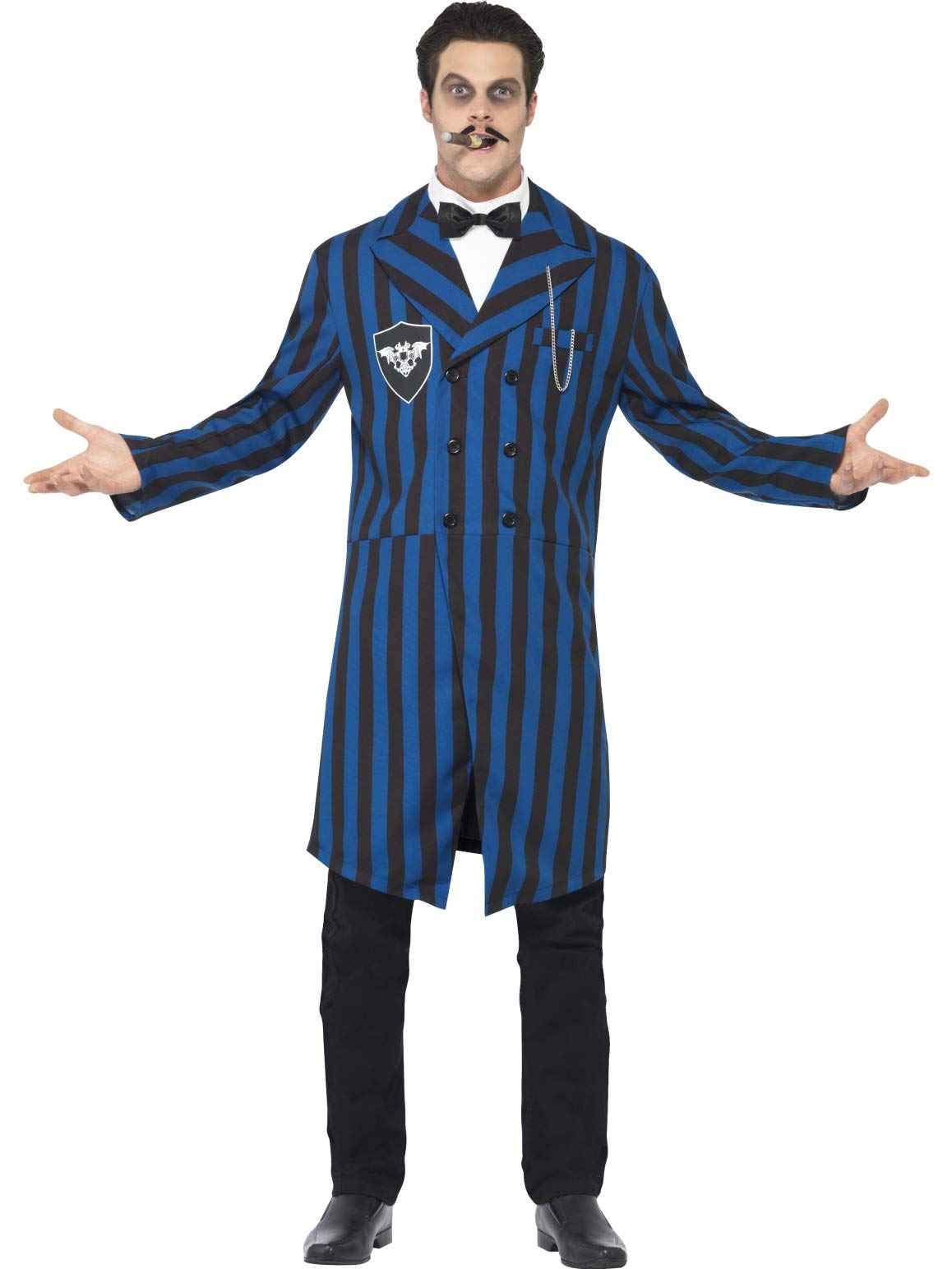 Smiffys Duke of the Manor Costume, Blue, XL - Size 46 Inch-48 Inch
