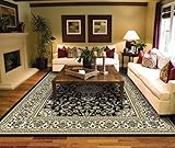 Large Rugs for Living Room Black Traditional Oriental Medallion Area Rugs 8x10 Prime Rugs