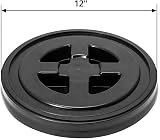 Daowwui 5 Gallon Black Plastic Screw Seal Lids for Bucket 2 Pack view 4