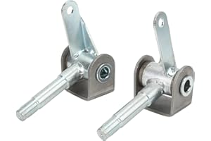 Acouto Go Kart Spindle Set 5/8inx4.5in 2pcs Right Left Steel Alloy Spindle Bracket Kit for Go Kart Accessories
