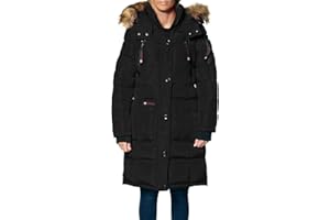 CANADA WEATHER GEAR Puffer Coat for Women- Long Faux Fur Insulated Winter Jacket