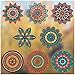 Boho Decor | 10 Mandala Sun Catchers Window Clings | Stained Glass Window Cling | Sun Catcher for Windows Decoration | Glass Door Safety Decals | Made in America