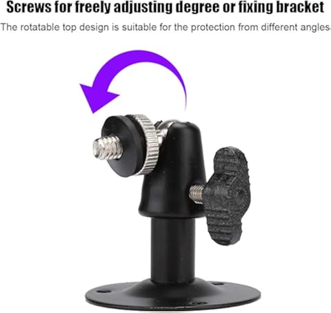 para la Carcasa de la cámara Raspberry Pi, la Carcasa de la cámara de vigilancia ABS con Soporte de modulación de rotación de 360 ​​Grados para Raspberry Pi 3B +/3B/2B