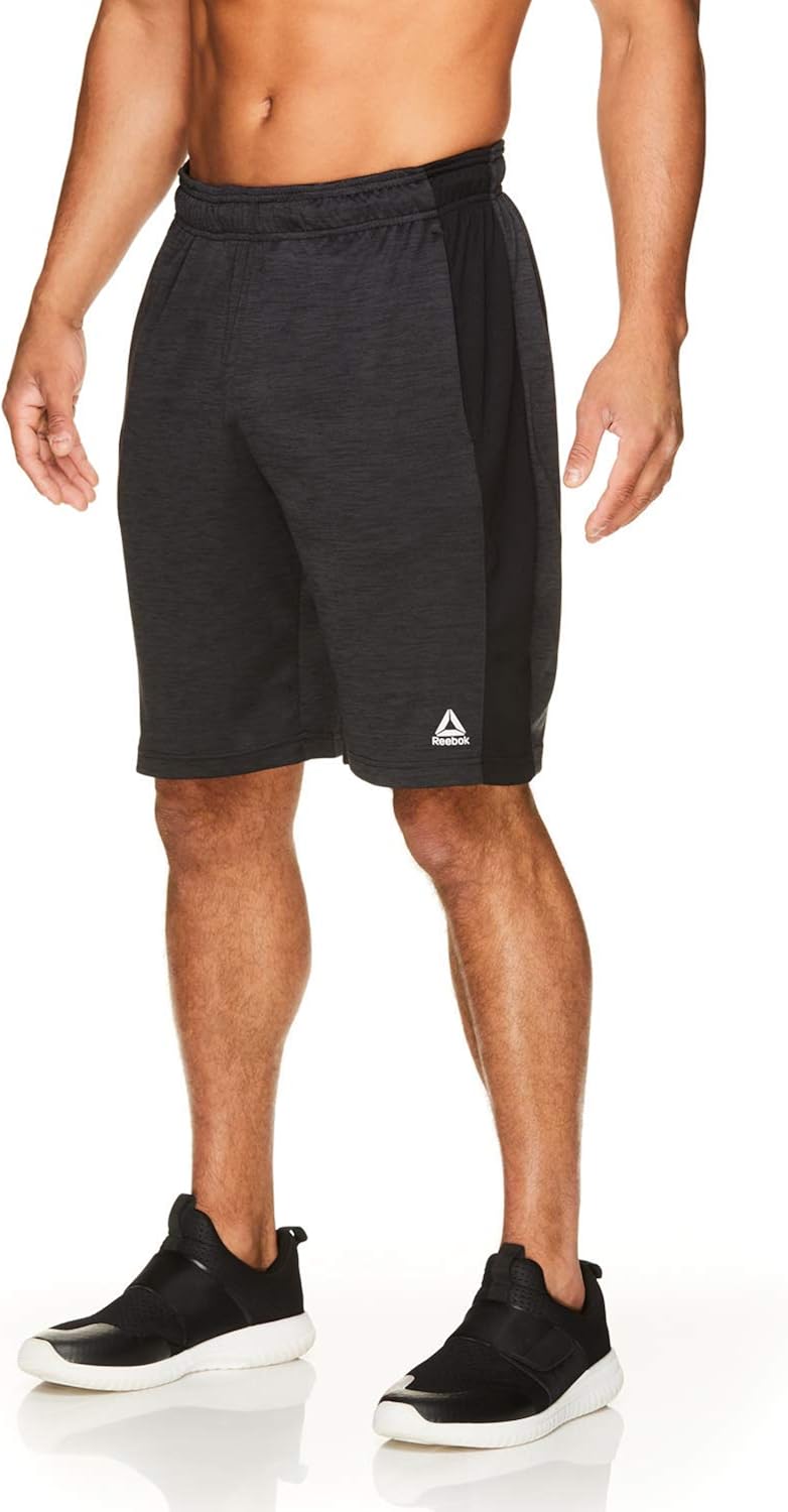 Reebok Men's Drawstring Shorts - Athletic Running & Workout Short w/Pockets : Clothing