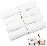 Radsocken 8 Pack Baby Muslin Squares 100% Cotton Burp Cloths 6 Layers 10x10 view 1
