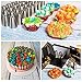 Christmas Russian Piping Tips Set 66pcs - Cake Cupcake Decorating Supplies kit- 25 Icing Nozzles Frosting tips - Ball Tips -30 Bags - 6 Silicone cups - 2 Couplers - Booklet - GIFT BOX by Stanley Fox