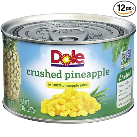 Crushed Pineapple In 100% Pineapple Juice (038900006198)