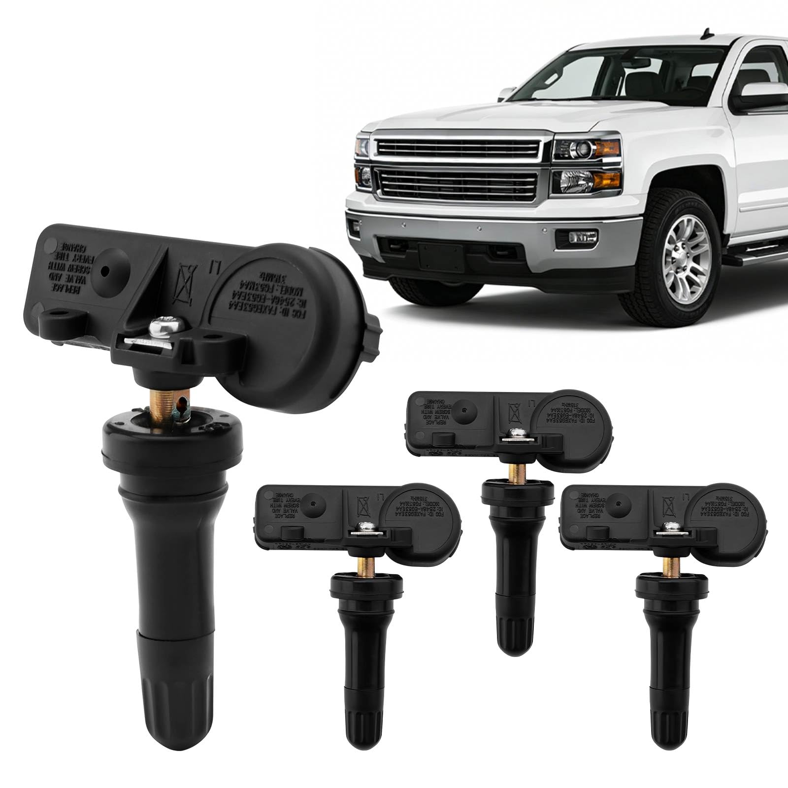 Photo 1 of HQPASFY TPMS Sensor 315MHz Tire Pressure Sensor, Compatible with 2006-2019 Chevy Silverado/Tahoe, Cadillac Escalade, GMC Sierra/Yukon, Buick Lucerne & More, Replaces# 13598772, 13581558, 13586335