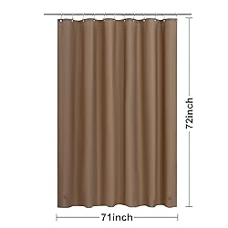 Barossa Design Brown Shower Curtain Liner - Premium