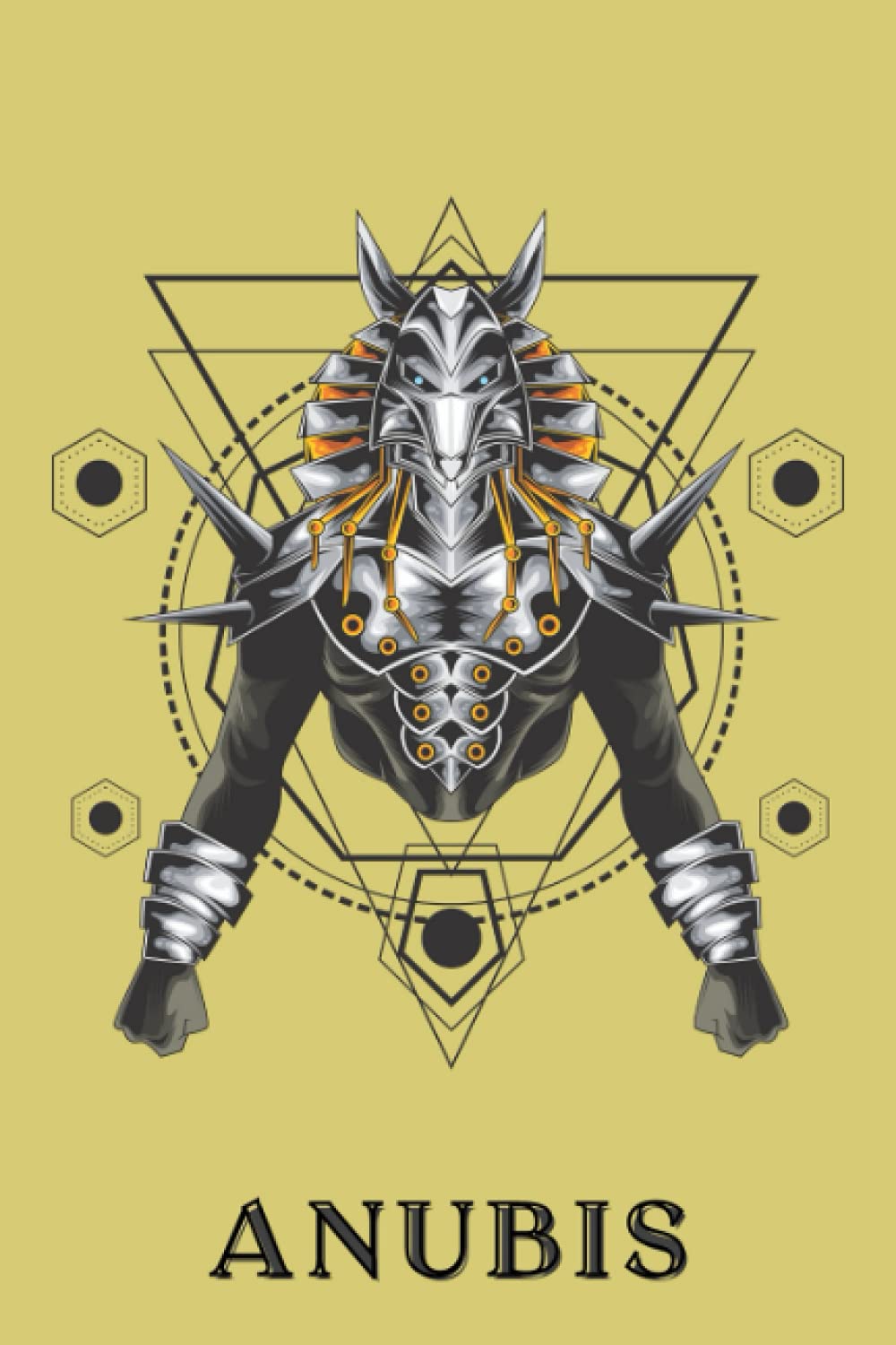 Anubis: Notebook lined - Anubis - Funeral God of ancient Egypt - 120 pages - 6 " x 9 "
