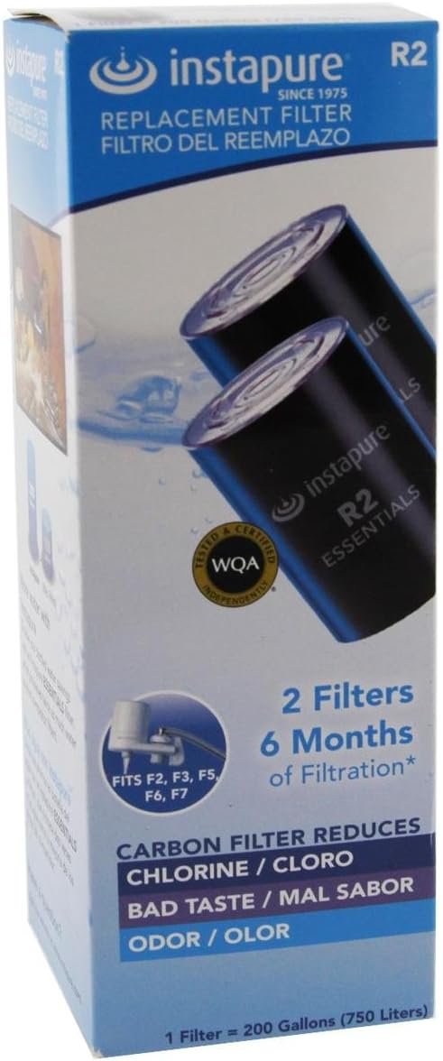 Instapure Waterpik R2 C2 Filtro grifo de repuesto f2r-2es (2 ...