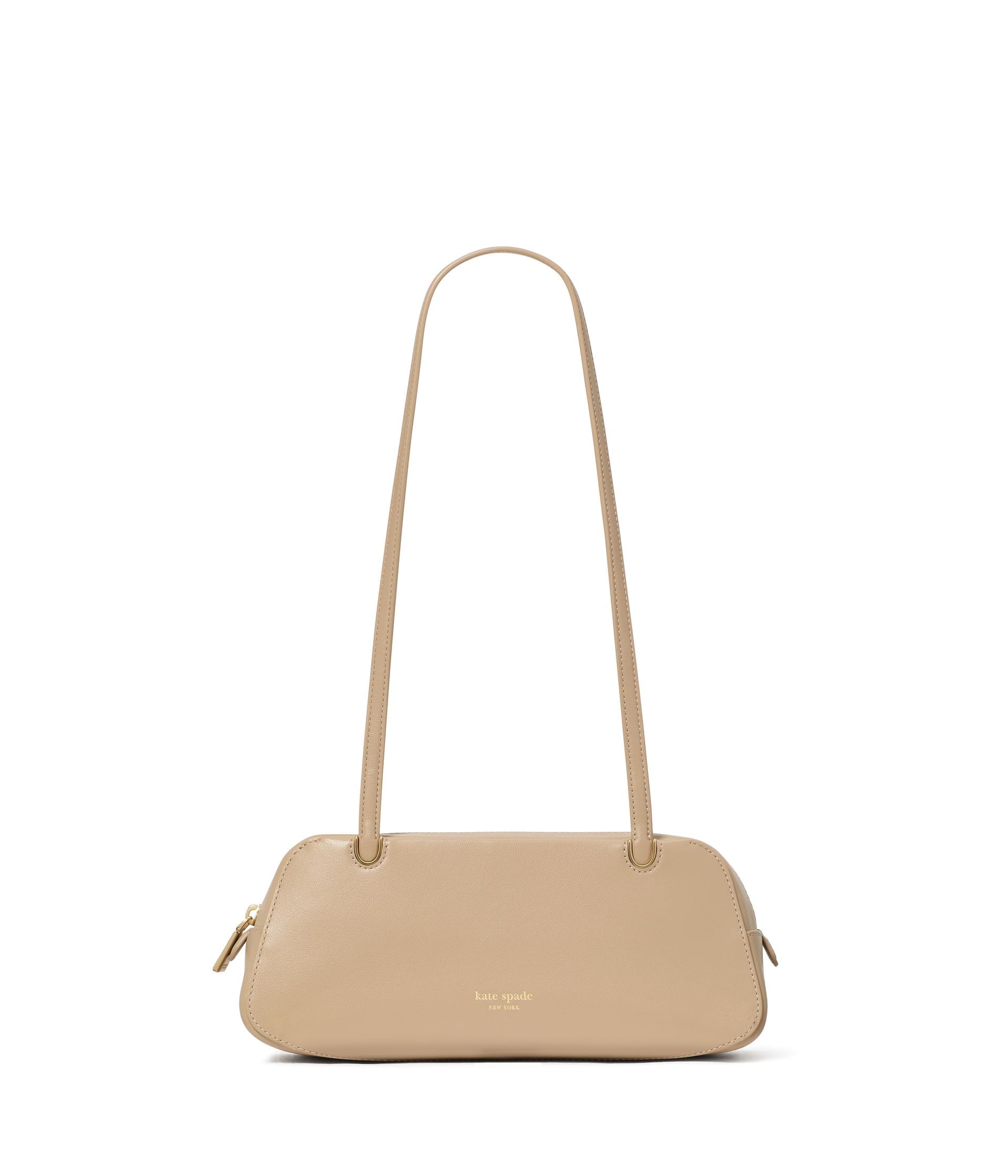 kate spade new york Grace Fine Leather Shoulder Bag, Timeless Taupe
